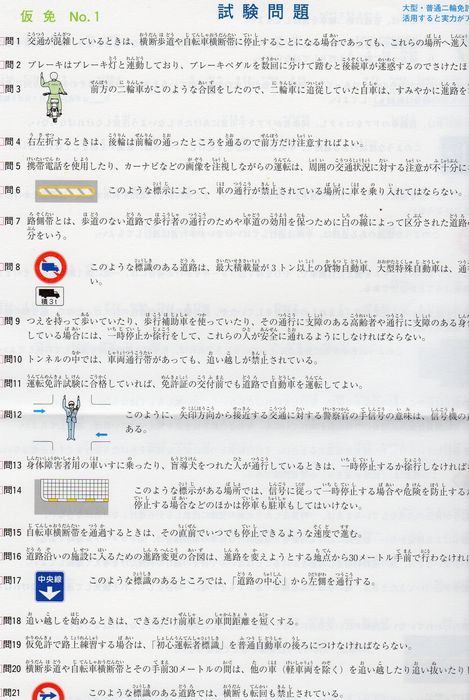 試験 仮 問題 免